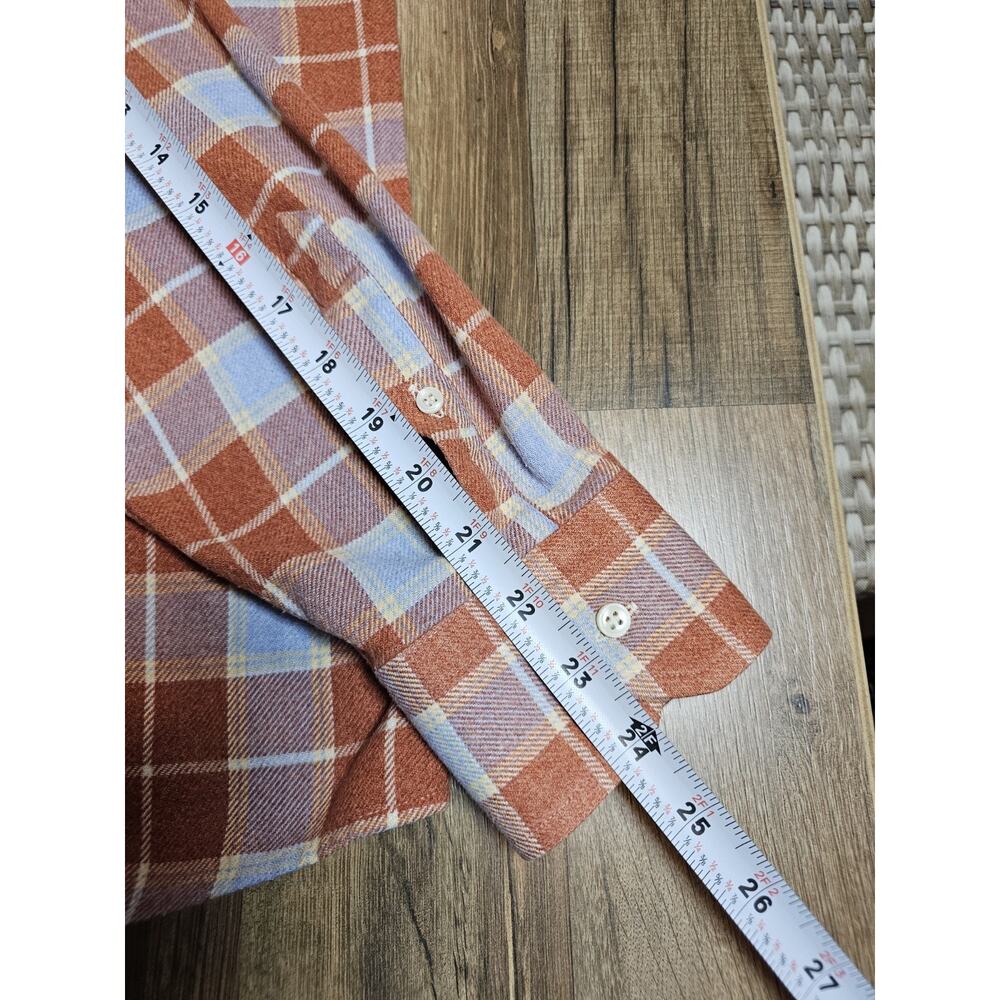 Bullock & Jones Plaid Flannel Button Down Men’s Size XL Made in Switzerland - Picture 3 of 6